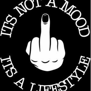 "It's Not A Mood It's A Lifestyle" Window Sticker