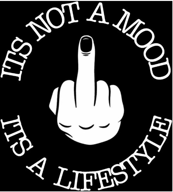 “It’s Not A Mood It’s A Lifestyle” Window Sticker