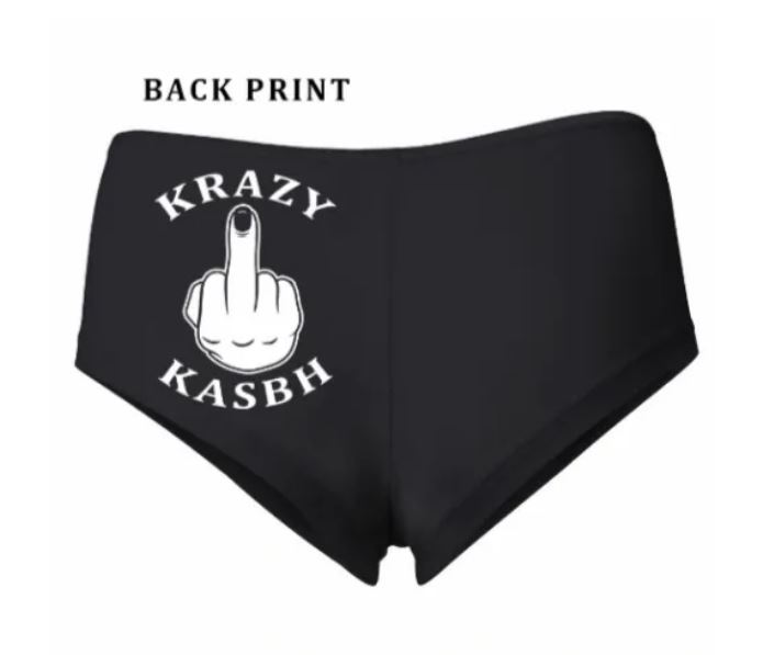 Krazy Kasbh Black Booty Shorts