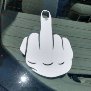 Finger Window Sticker