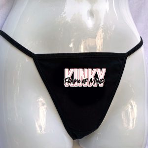 Kinky Frame of Mind Black Thong Panties