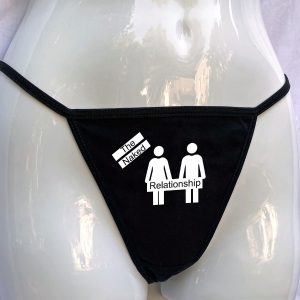 The Naked Relationship Black Thong Panties