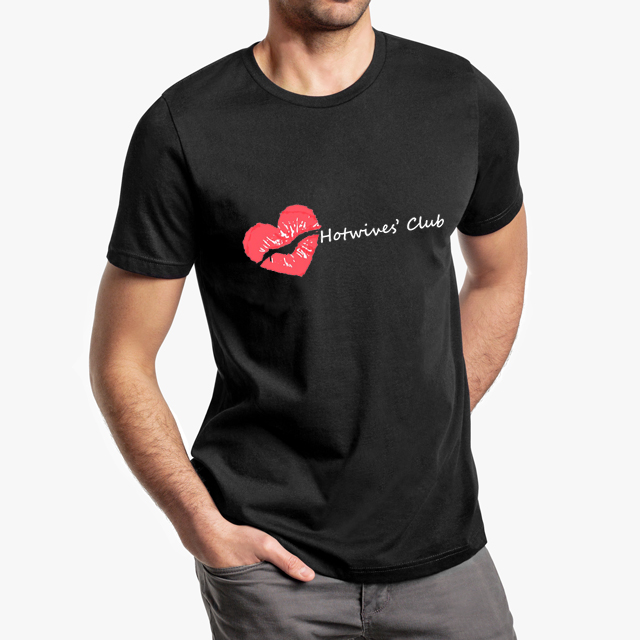 Hot Wives' Club Black Unisex T-Shirt