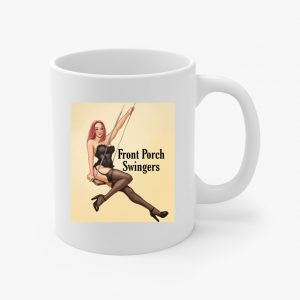 front porch swingers full coffee cup