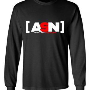 ASN Lifestyle Magazineblack font long sleeve t-shirt