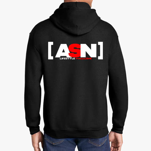 ASN Lifestyle Magazineblack hoodie back