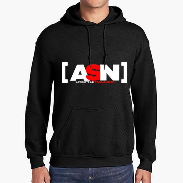 ASN Lifestyle Magazineblack hoodie front middle