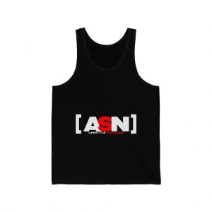 ASN Lifestyle Magazine black unisex jersey tank