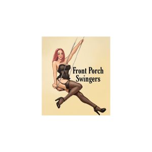 front porch swingers stickers 5x7