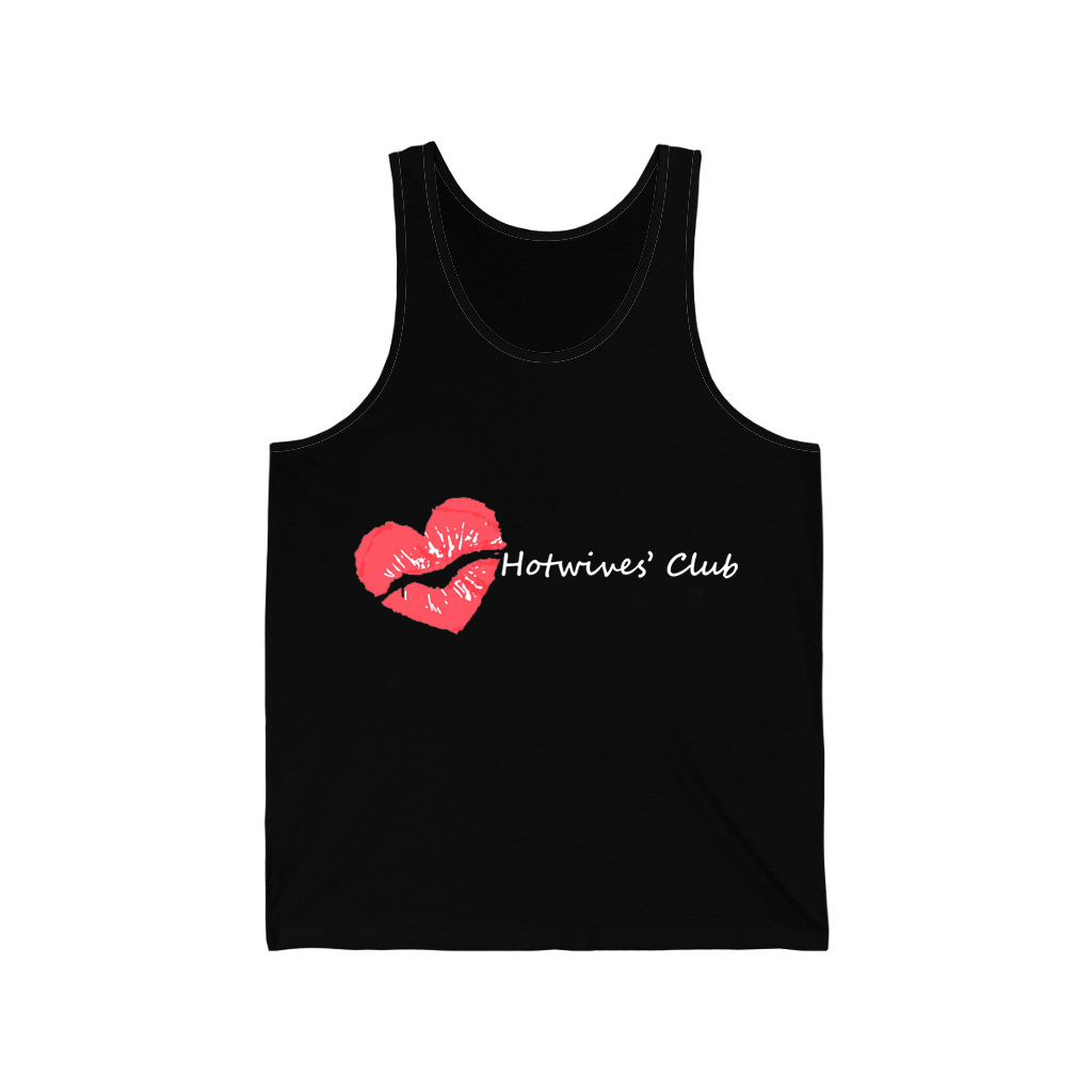 Hot Wives Club black unisex jersey tank