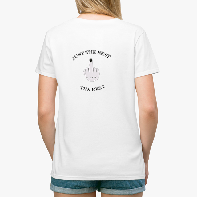 Just the Best white unisex t-shirt