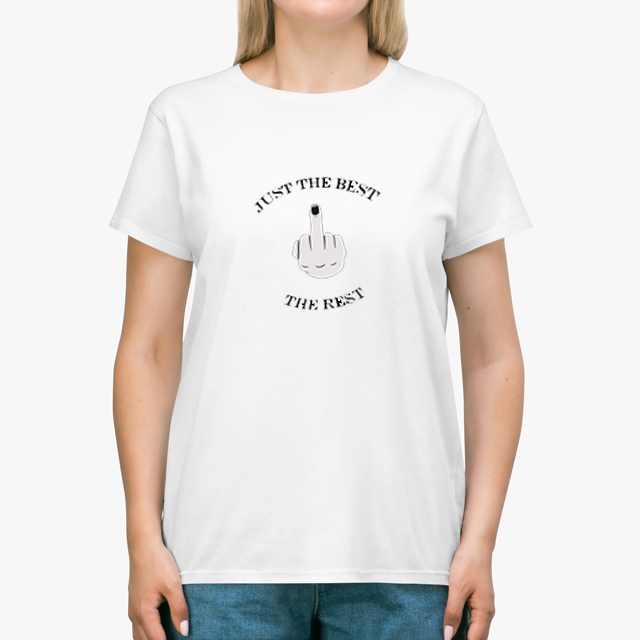 Just the Best white unisex t-shirt