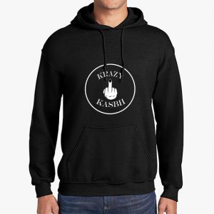 Krazy Kasbh black hoodie front