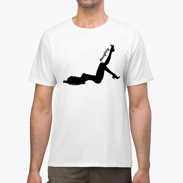Naughty - Front Porch Swingers White Unisex T-Shirt