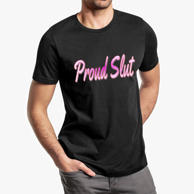 Proud Slut - Front Porch Swingers Black Unisex T-Shirt