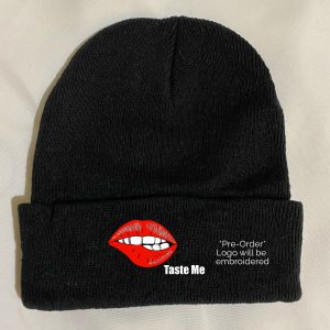 In Bed With Nikky Taste Me Black Beanie