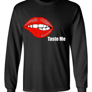 In Bed With Nikky Taste Me Black Long Sleeve T-Shirt