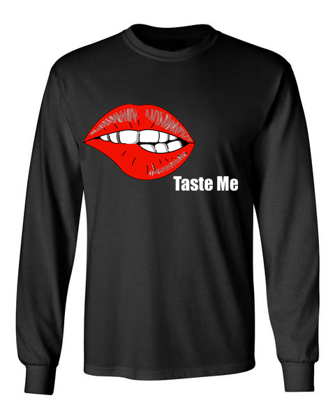 In Bed With Nikky Taste Me Black Long Sleeve T-Shirt