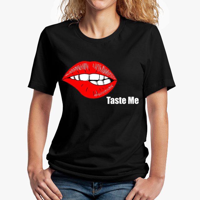 In Bed With Nikky Taste Me Black Unisex T-Shirt
