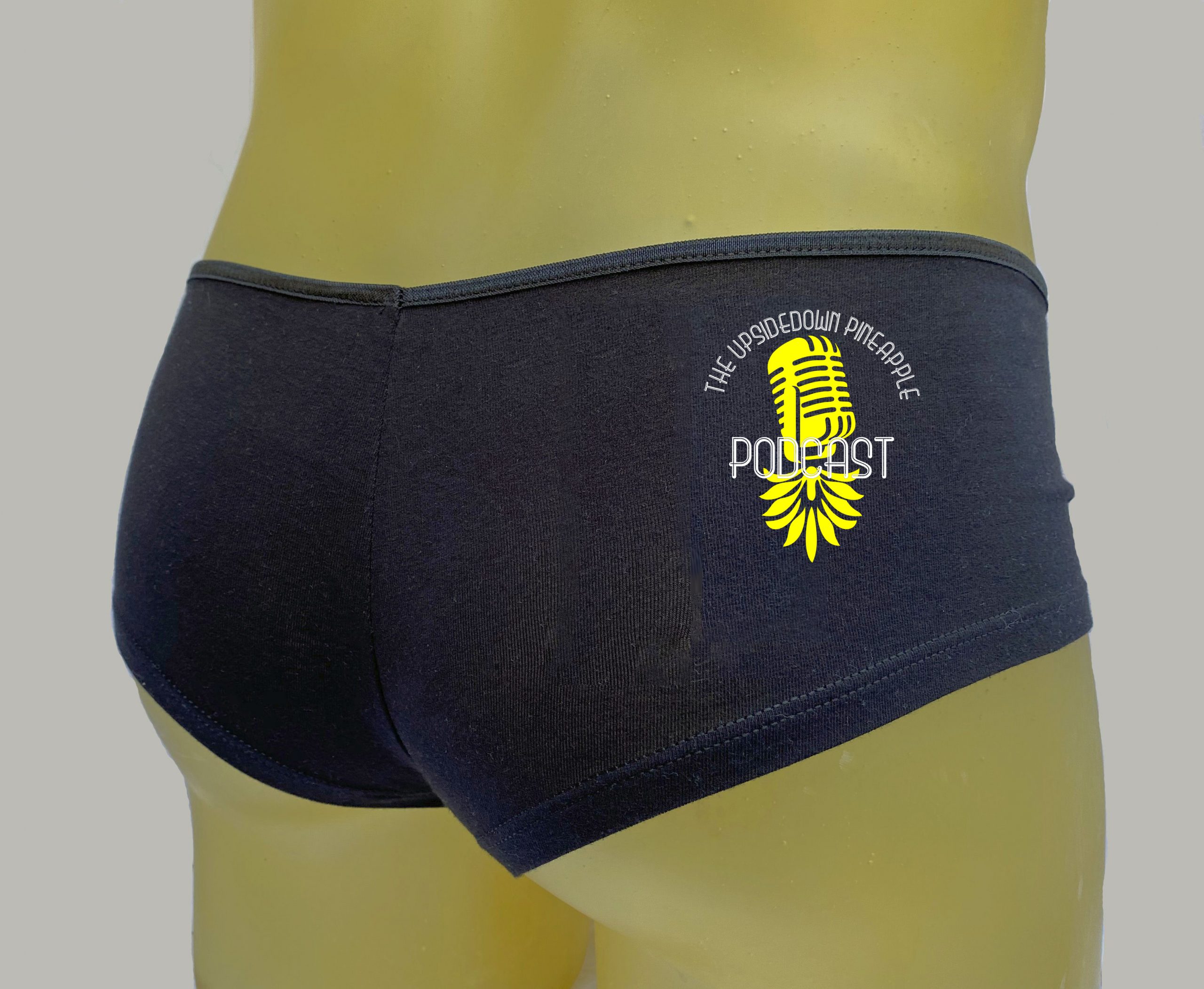 The Upsidedown Pineapple Podcast Black Booty Shorts