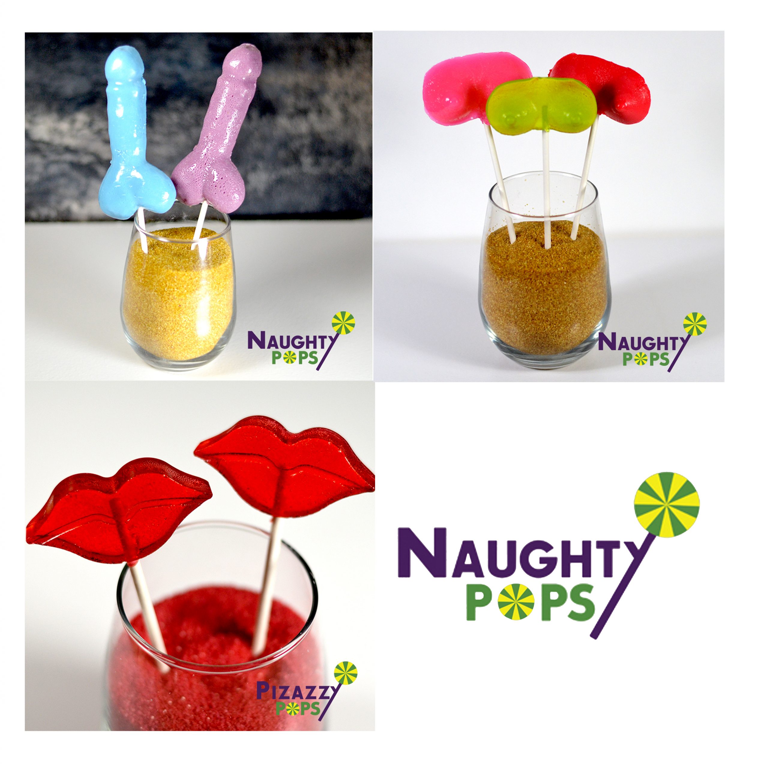 Naughty Pops – Flavored Lollipop Suckers VARIETY PACK