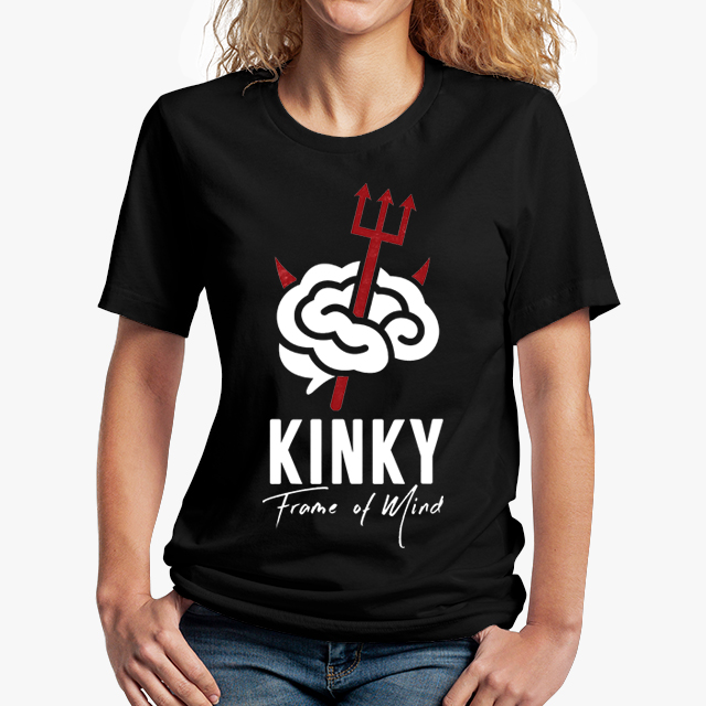 Kinky Frame of Mind Devilish Black Unisex T-Shirt