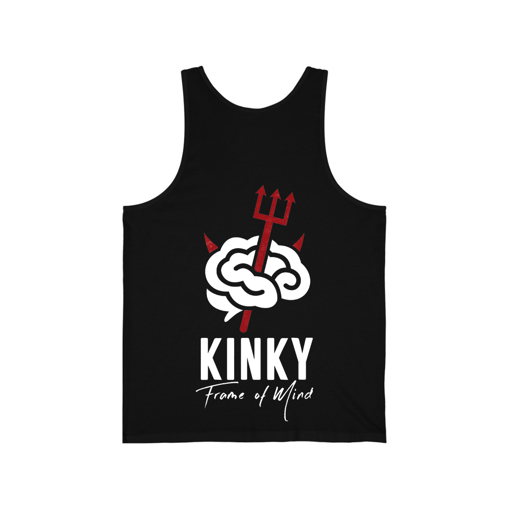 Kinky Frame of Mind Devilish Black Unisex Jersey Tank Top