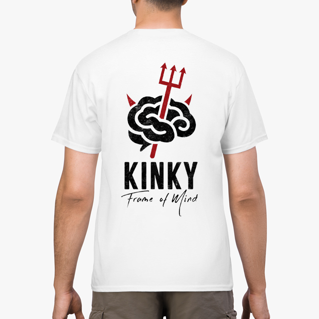 Kinky Frame of Mind Devilish White Unisex T-Shirt