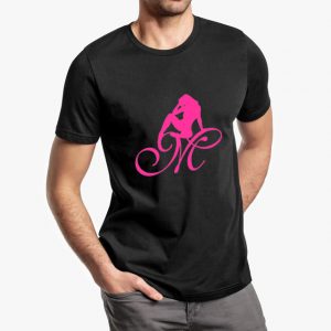 Mrs Pineapple Silhouette Logo Black Unisex T-Shirt