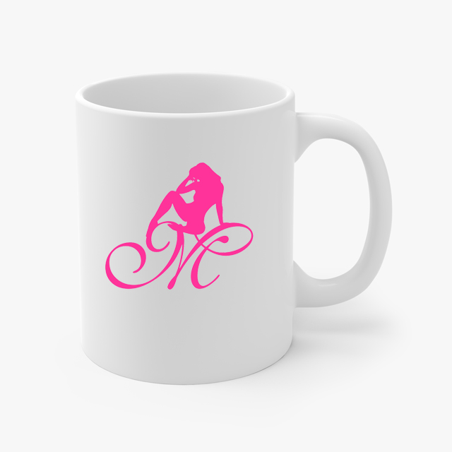 Mrs Pineapple Silhouette Logo Coffee Cup