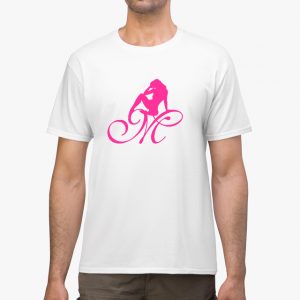 Mrs Pineapple Silhouette Logo White Unisex T-Shirt