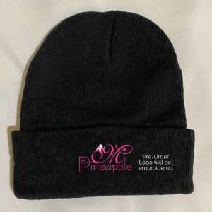 Mrs Pineapple Black Beanie