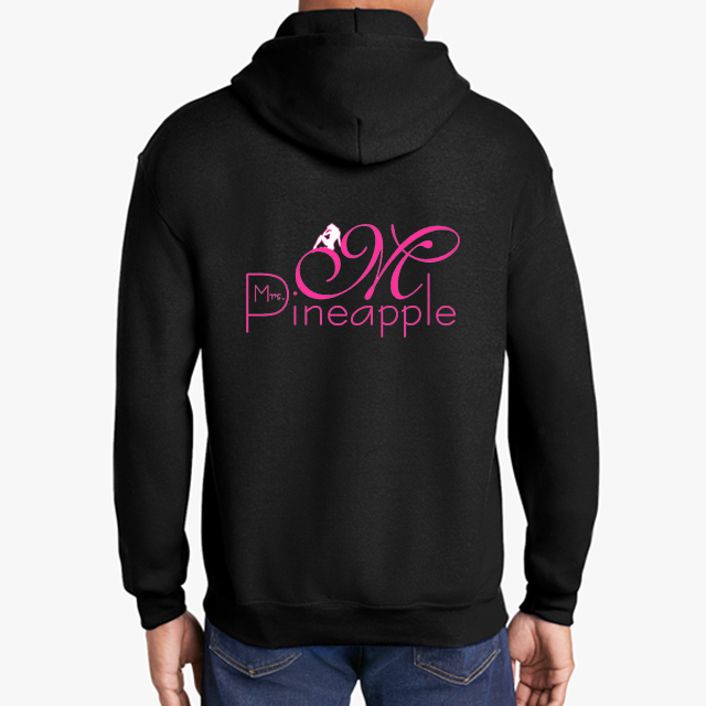 Mrs Pineapple Black Hoodie