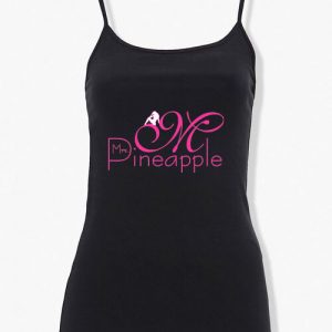 Mes Pineapple Spaghetti Straps Tank Top