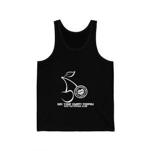 Get Your Cherry Popped with The Private Affair Unisex Black Jersey Tank