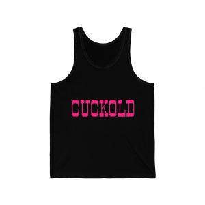 Cuckold Black Unisex Jersey Tank Top