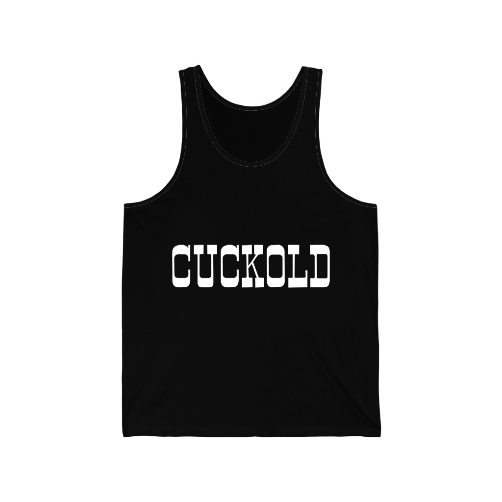 Cuckold Black Unisex Jersey Tank Top