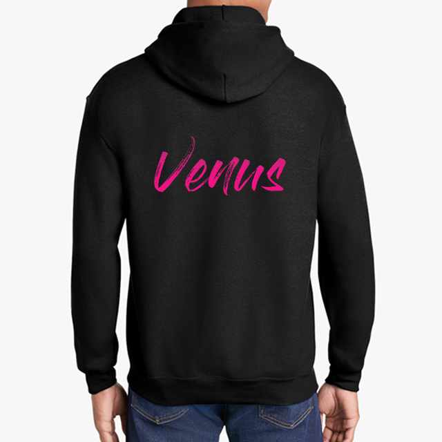 Venus Black Unisex Hoodie