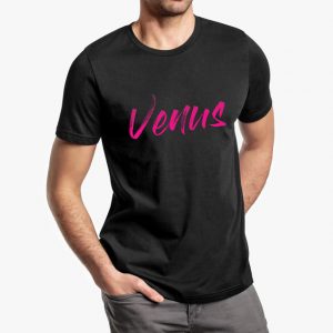 Venus Black Unisex T-Shirt