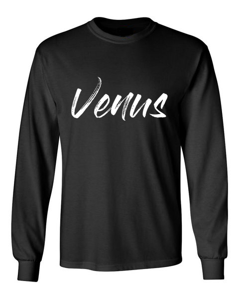 Venus White Unisex Long Sleeve T-Shirt