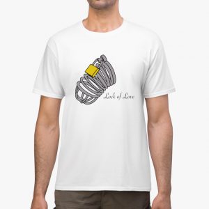 lock of love white unisex tshirt man