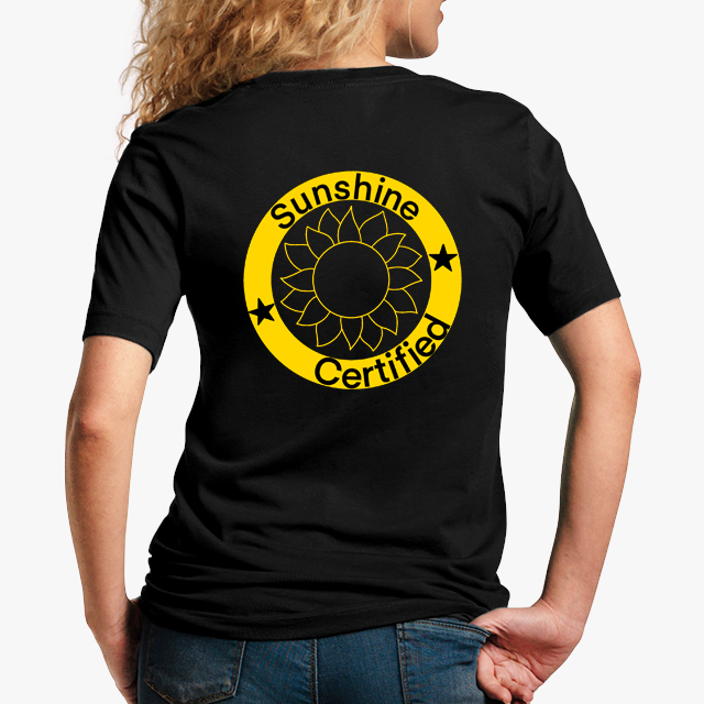 Sunshine Certified Black Unisex T-Shirt