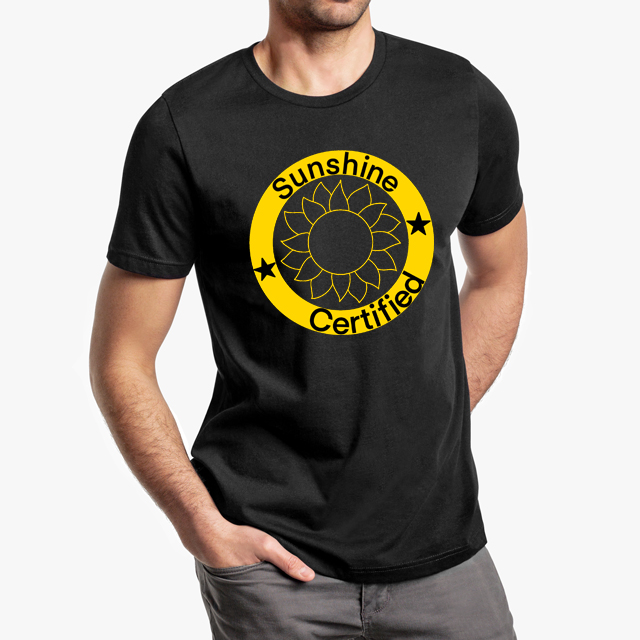 Sunshine Certified Black Unisex T-Shirt