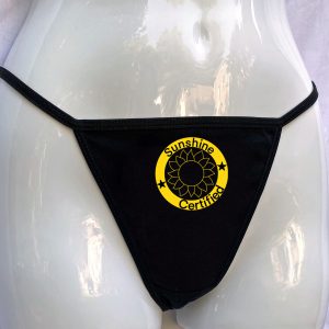 Sunshine Certified Black Thong Panties
