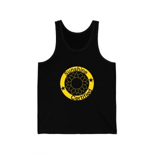 Sunshine Certified Black Unisex Jersey Tank Top