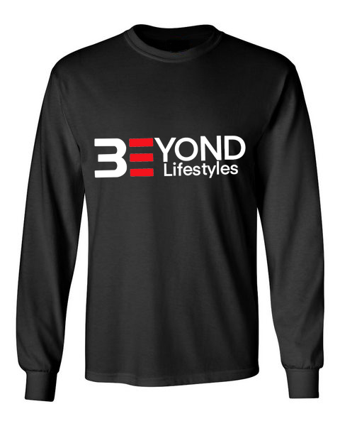 Beyond Lifestyles Full Logo Black Unisex Long Sleeve T-Shirt