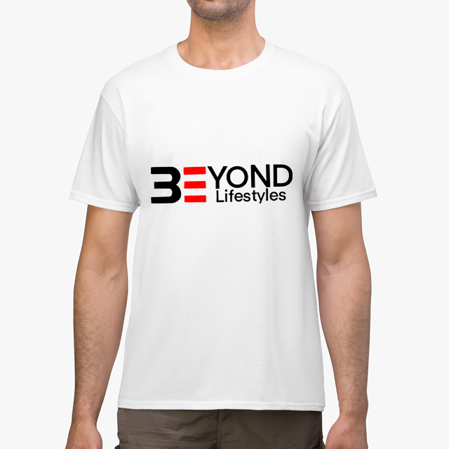 Beyond Lifestyles white unisex tshirt man