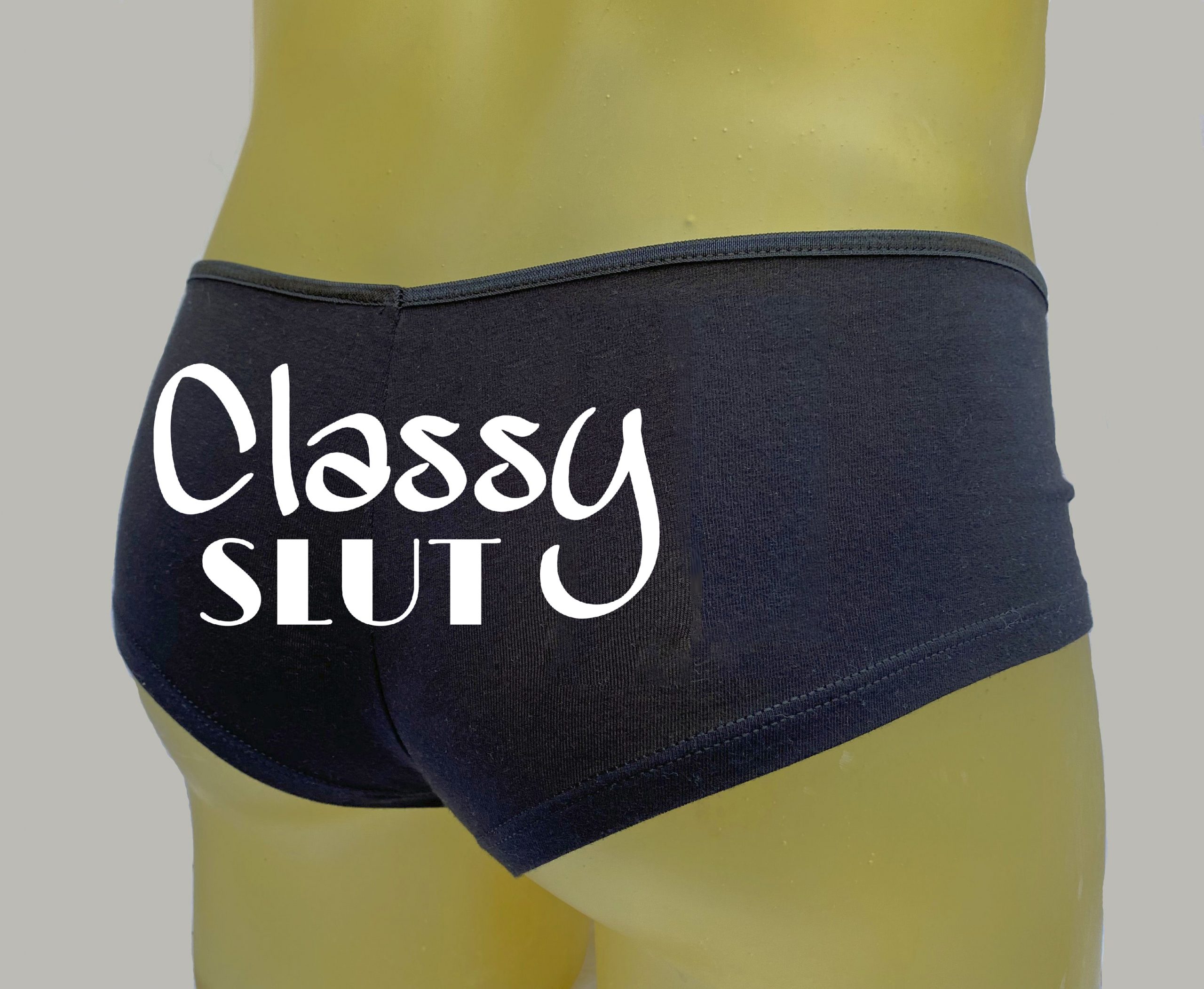 Classy Slut Black Plus Size Booty Shorts