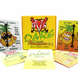 DV8 Dare Cruzin Pineapples Frisky to Risque Party Collection Adult Card and Pocket Spinner Games